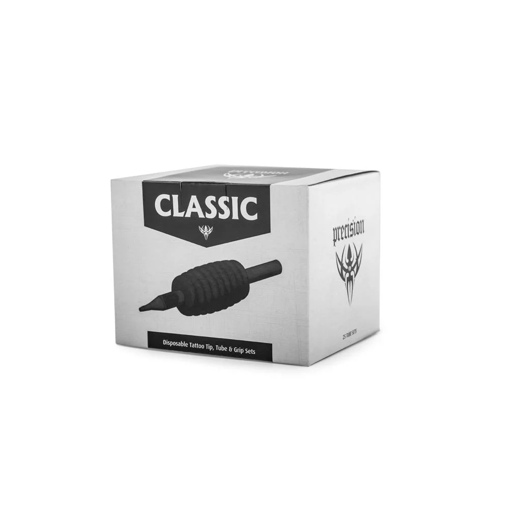 Classic Tube & Grip Sets — 1" Black Disposable Grip — Box of 25 - Image 2
