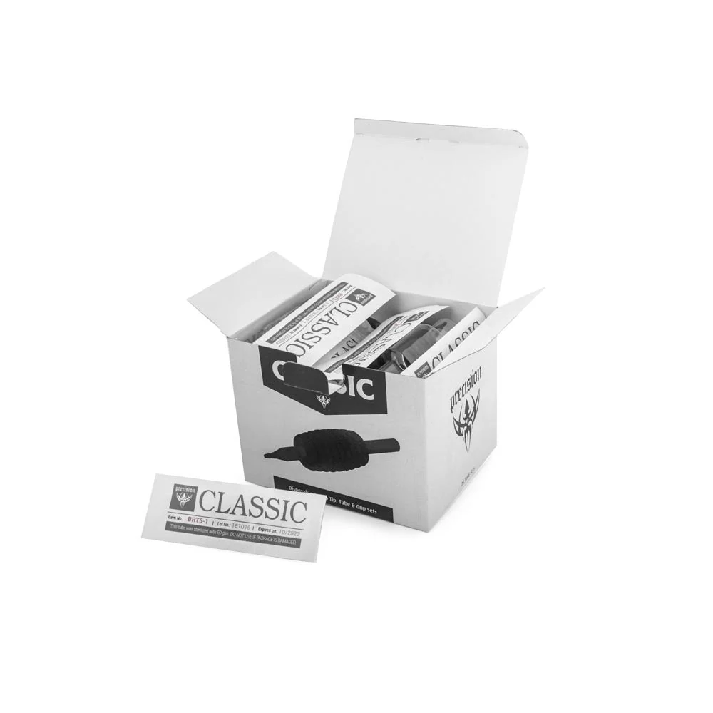 Classic Tube & Grip Sets — 1" Black Disposable Grip — Box of 25 - Image 3