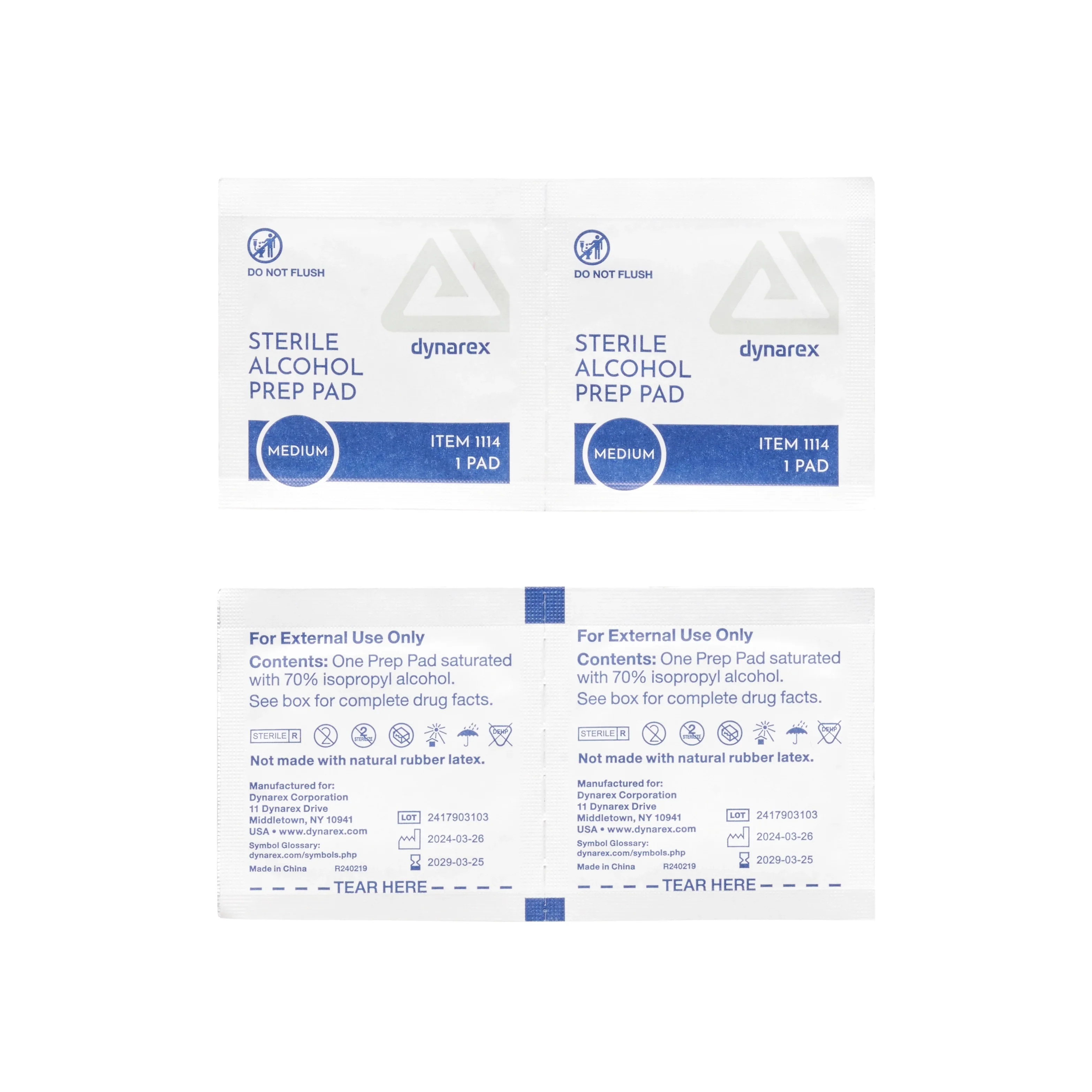Alcohol Prep Pads Box - Medium - Price Per Box of 100 - Image 2