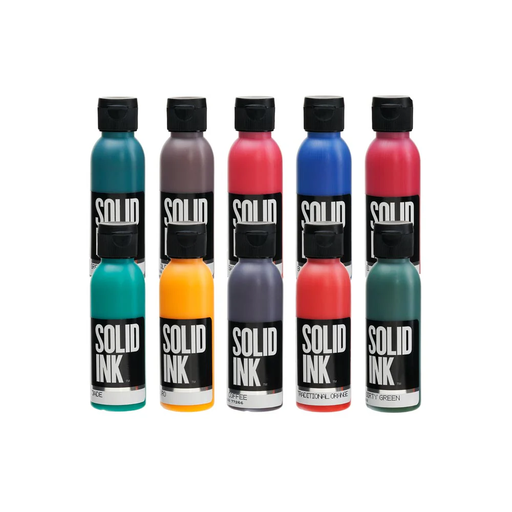10 Color Old Pigments Set — Solid Ink — 2oz Bottles - Image 2