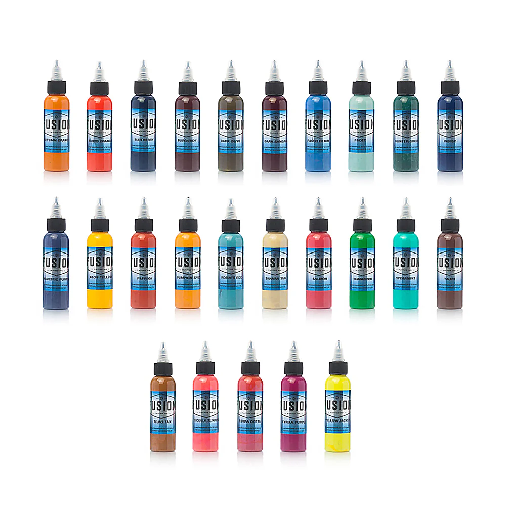 25 Color Ink Set — Fusion Tattoo Ink - Image 2