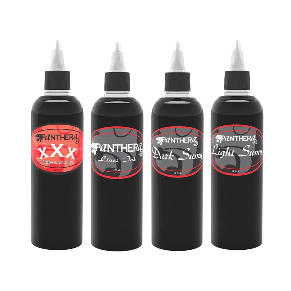4 Bottle Set — Panthera Tattoo Ink — Pick Size - Image 2