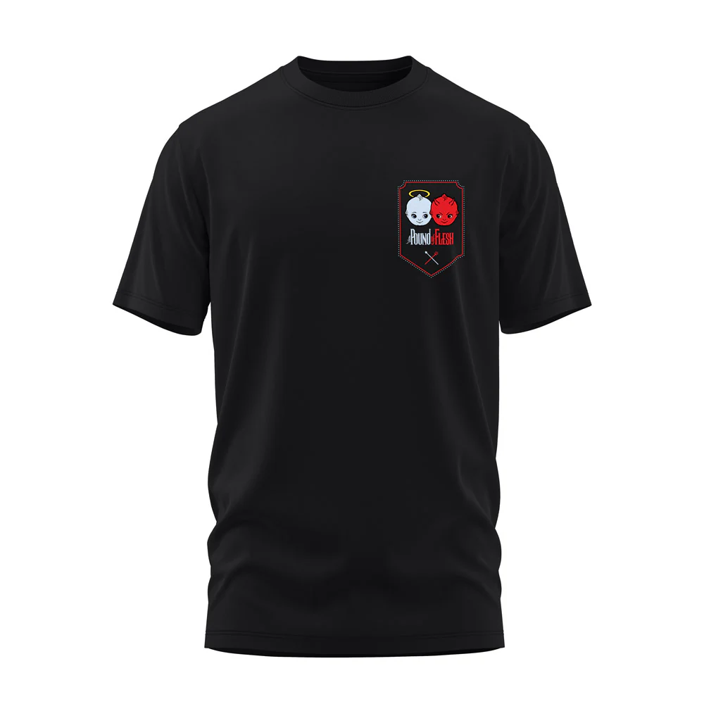 A Pound of Flesh Angel & Devil Black Tee - Image 2