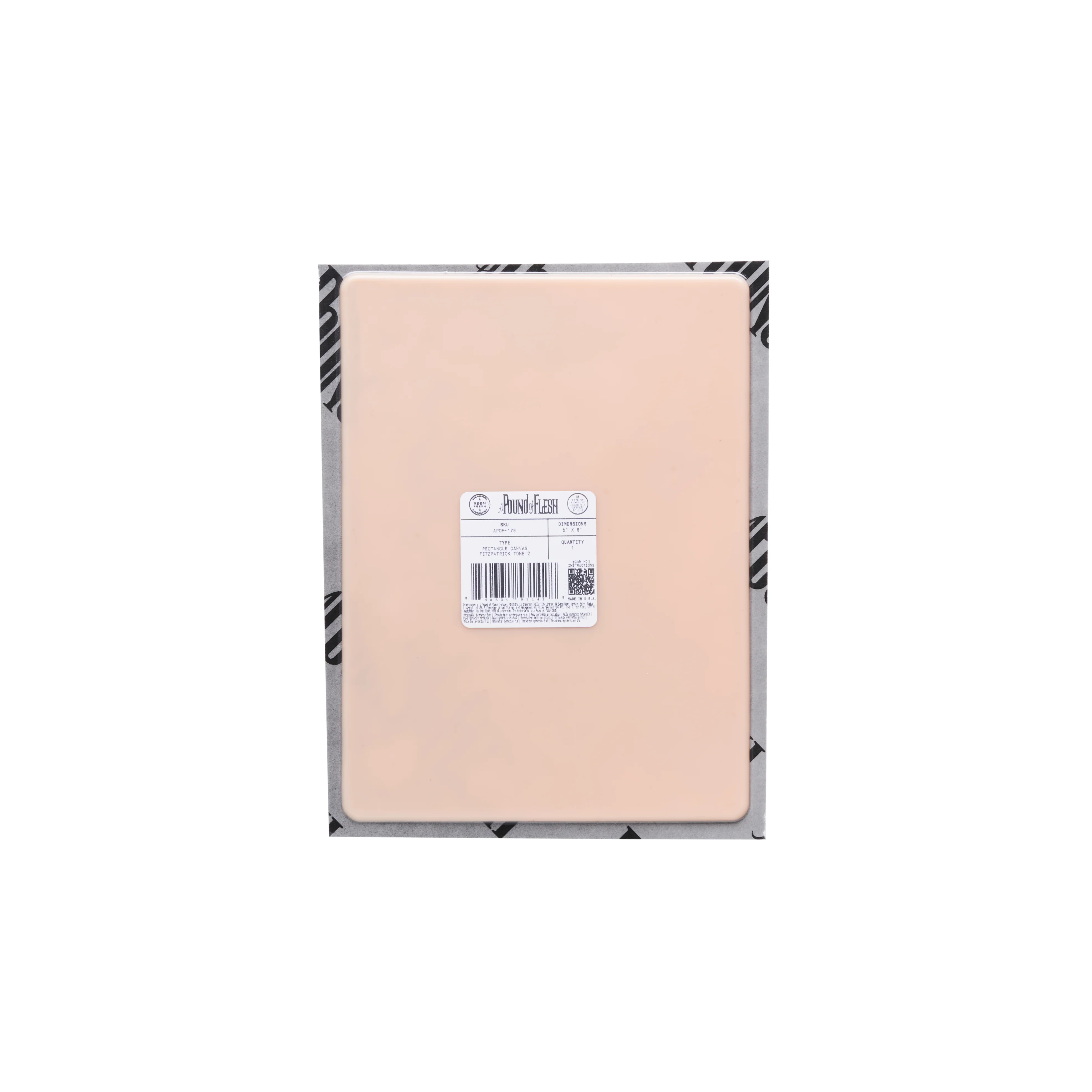 A Pound of Flesh Flat Canvas — 6" x 8" — Single or Pack - Image 2