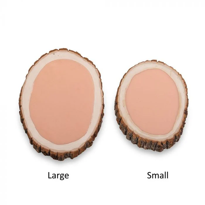A Pound of Flesh Gallery Series Tattooable Synthetic Round Wooden Plank — Large - Image 9