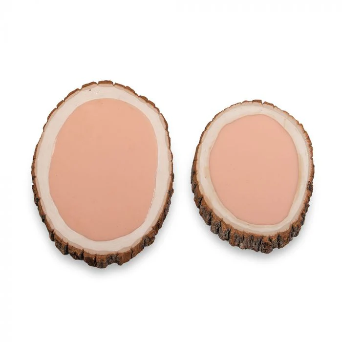 A Pound of Flesh Gallery Series Tattooable Synthetic Round Wooden Plank — Small - Image 4