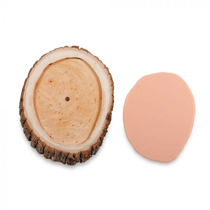 A Pound of Flesh Gallery Series Tattooable Synthetic Round Wooden Plank — Small - Image 5