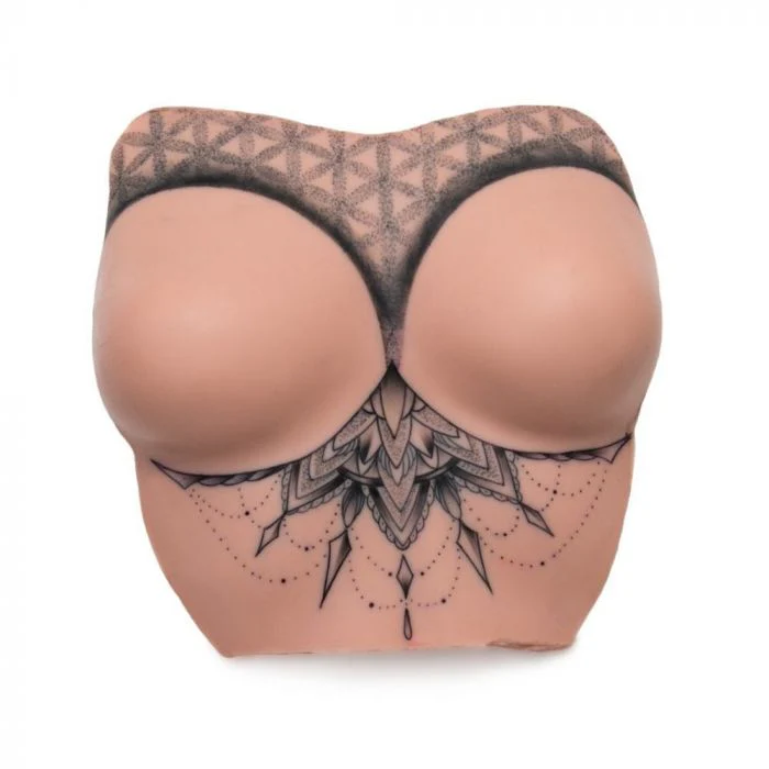 A Pound of Flesh Tattooable Synthetic Breasts with Torso - Image 3