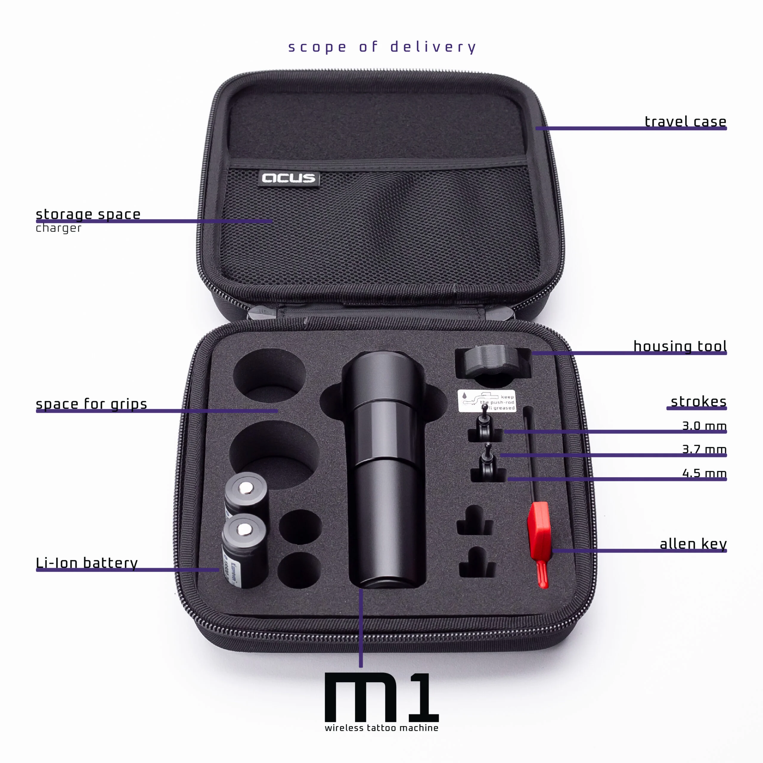 ACUS M1 Wireless Tattoo Machine - Image 2