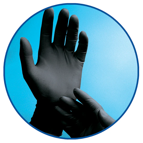 Adenna Phantom - Black Latex Exam Gloves – Powder Free - Image 4