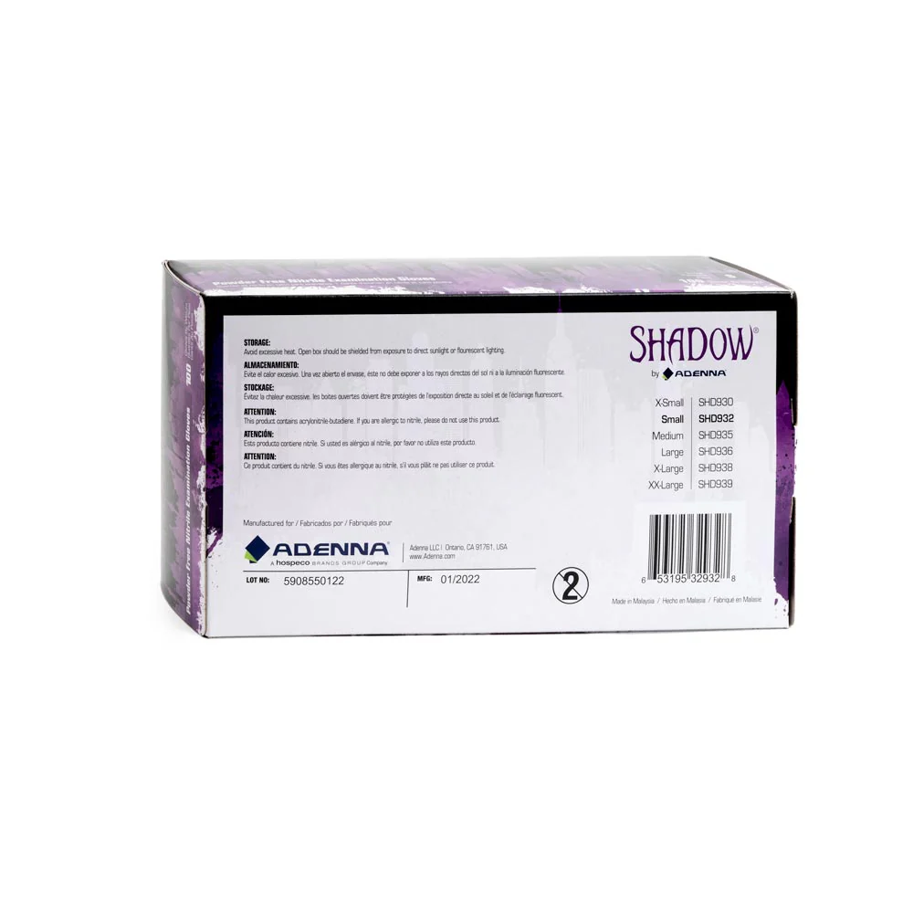 Adenna Shadow - Black Nitrile Exam Gloves - Image 4