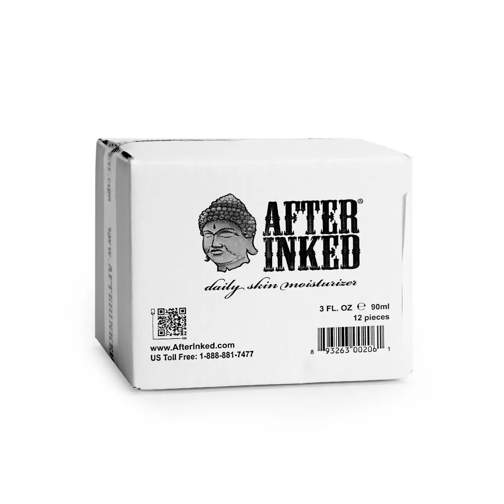 After Inked Tattoo Moisturizer and Lotion — Tattoo Aftercare — 3oz — Case of 12 - Image 5