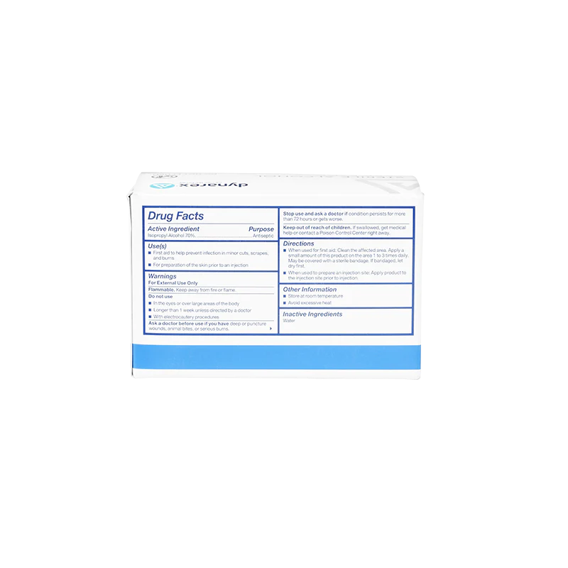 Dynarex Alcohol Prep Pads - Large - 100 / bx - Image 3