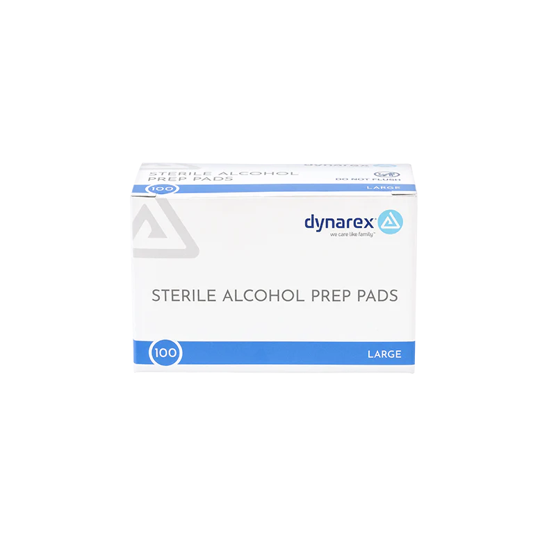 Dynarex Alcohol Prep Pads - Large - 100 / bx - Image 4