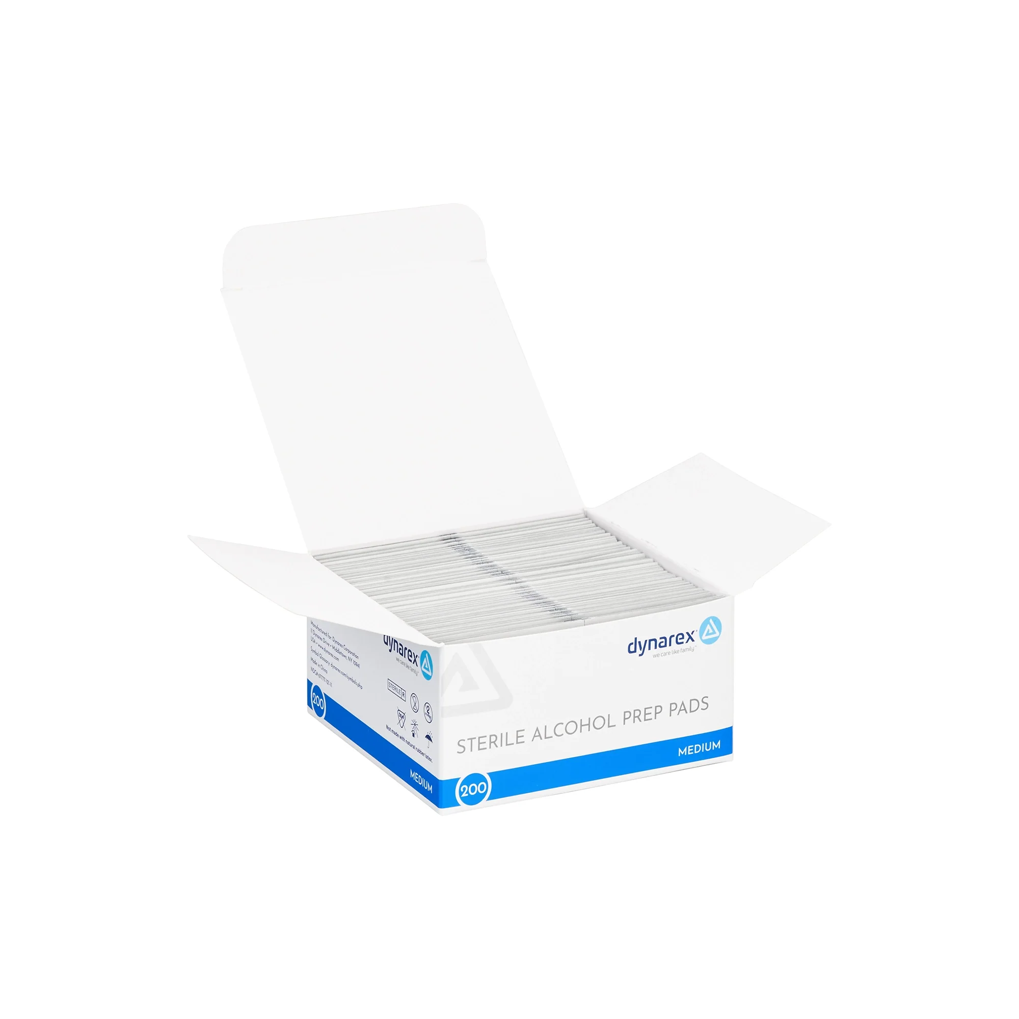 Dynarex Alcohol Prep Pads — Medium — Box of 200 - Image 3