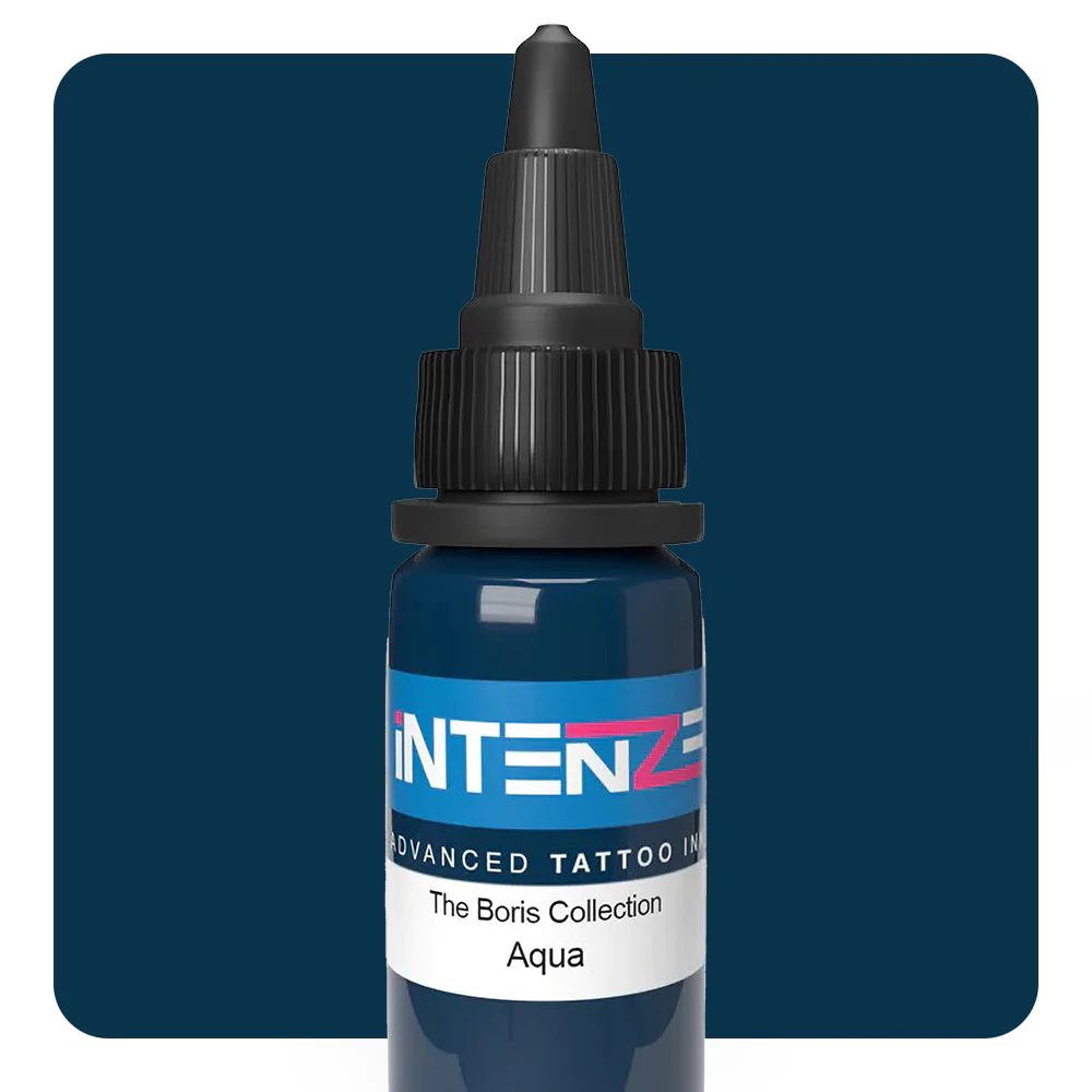 Aqua — Boris Series — Intenze Tattoo Ink — 1oz Bottle