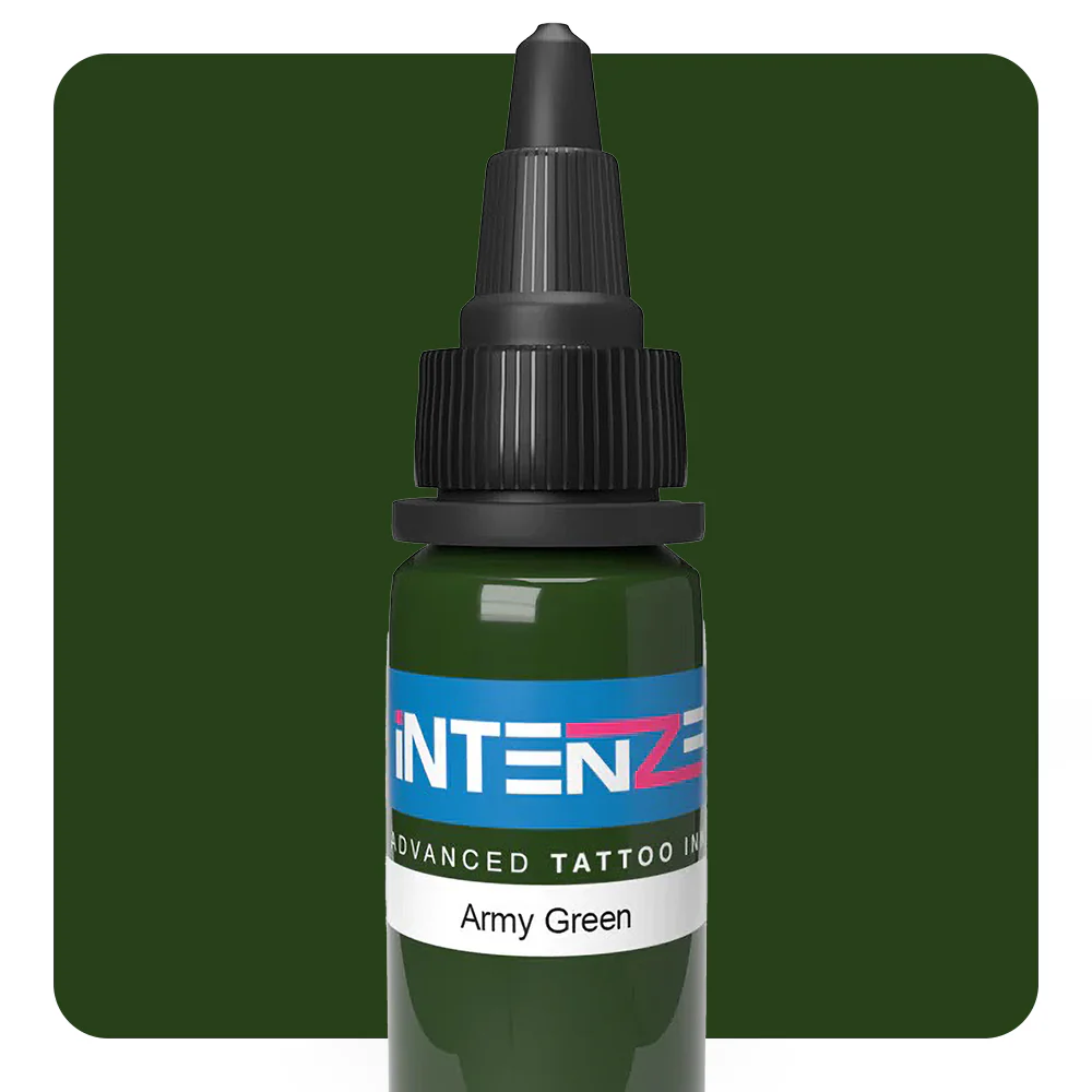 Army Green — Intenze Tattoo Ink — Pick Size