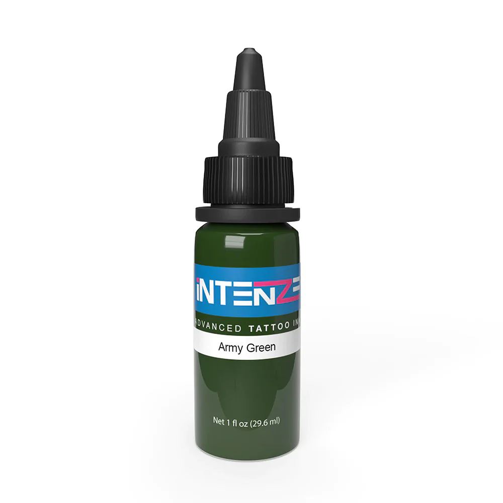 Army Green — Intenze Tattoo Ink — Pick Size - Image 2