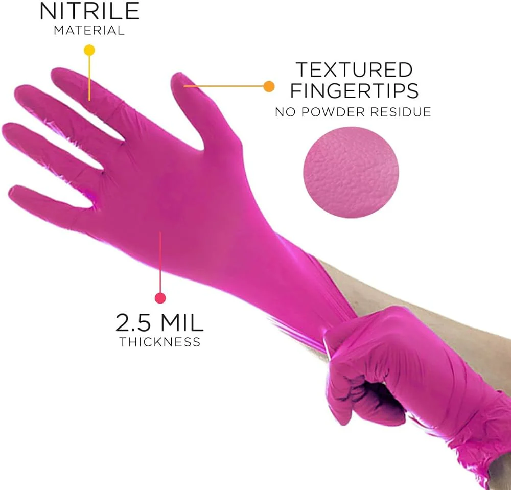Aurelia Blush Disposable Nitrile Gloves — Box of 200 - Image 2