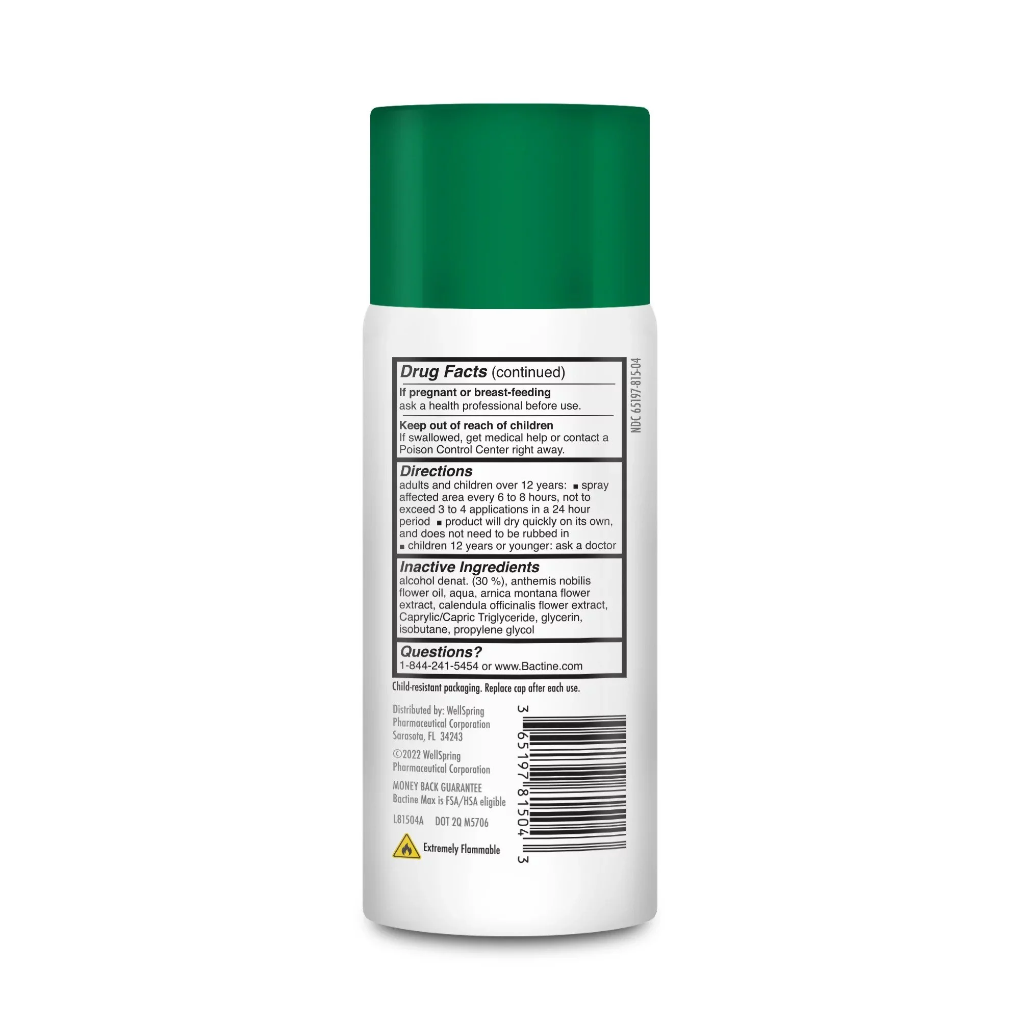 Bactine Max Dry Spray — 4oz Bottle - Image 3