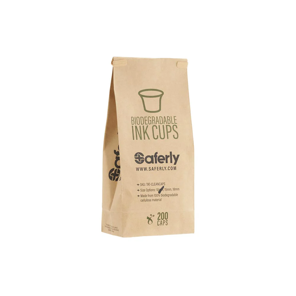 Biodegradable Pigment/ Ink Cups - Bag of 200 - Saferly Clean Caps - Pick Size - Image 2