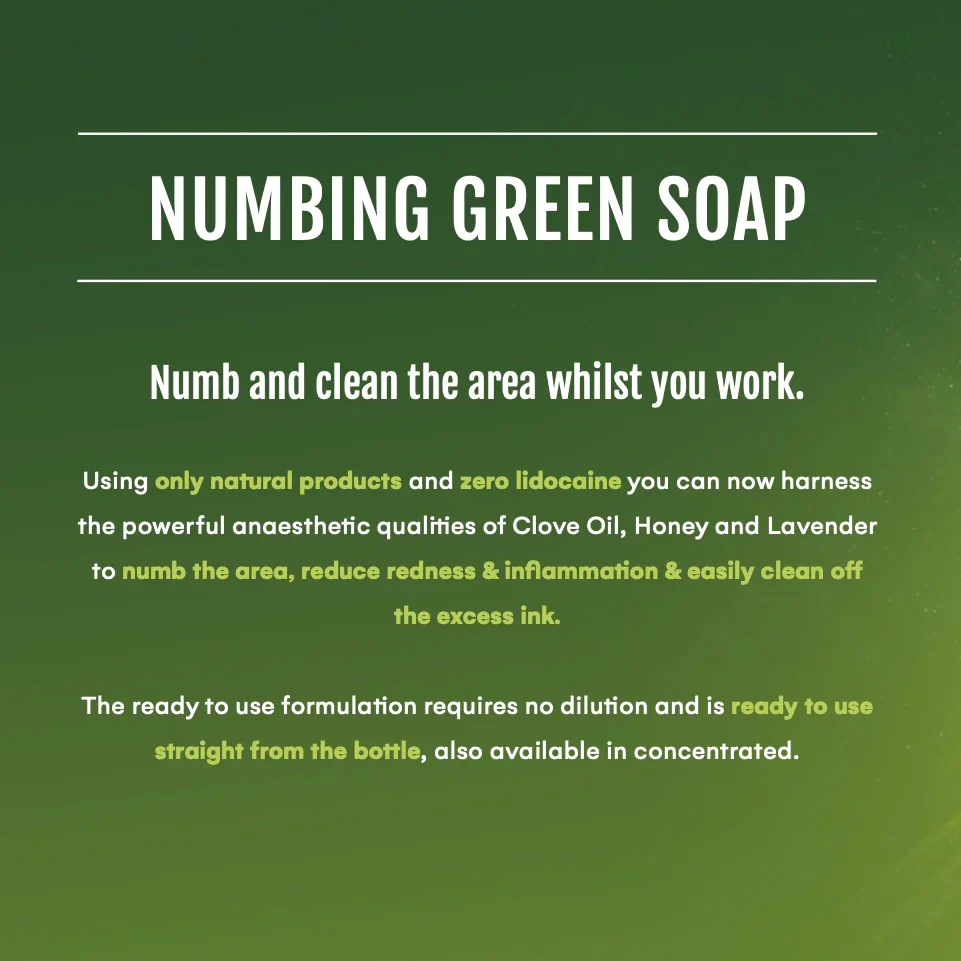 Biotat Numbing Green Soap — Concentrated — 16oz Spray Bottle - Image 3