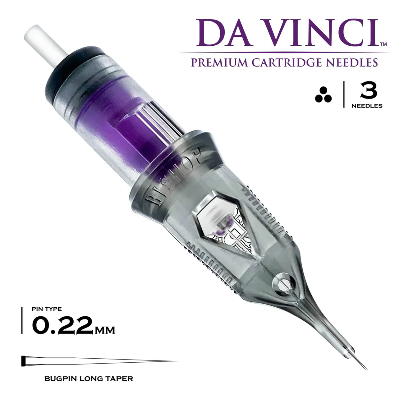 Bishop Da Vinci V2 Tattoo Cartridge Needles — Liners — Box of 20 - Image 10