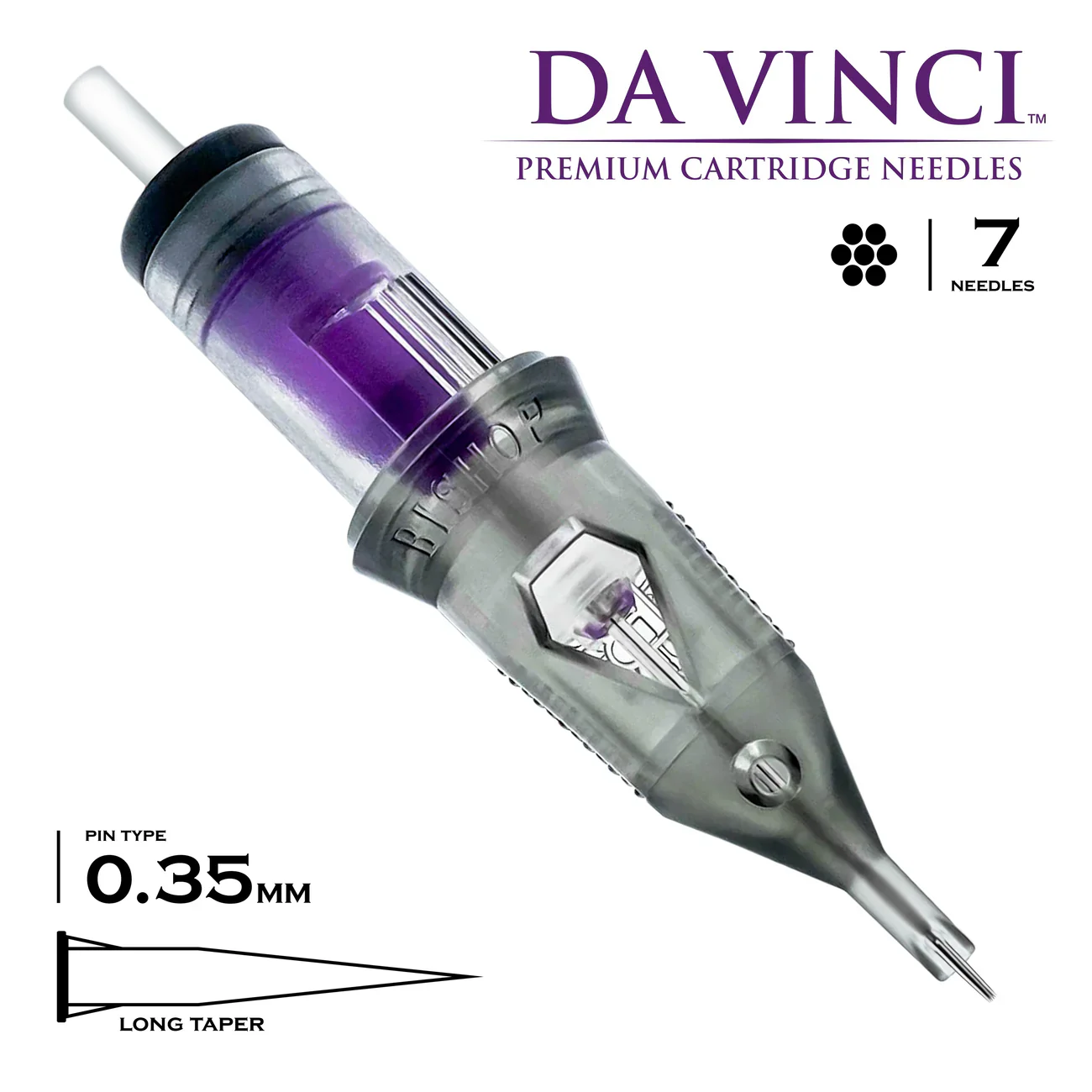Bishop Da Vinci V2 Tattoo Cartridge Needles — Liners — Box of 20 - Image 4