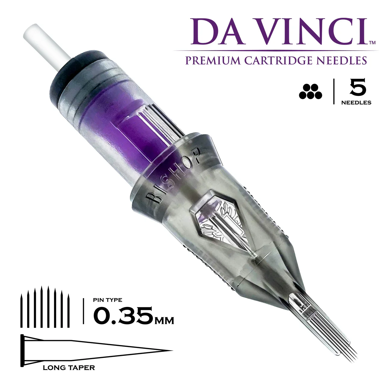 Bishop Da Vinci V2 Tattoo Cartridge Needles — Magnums — Box of 20 - Image 14