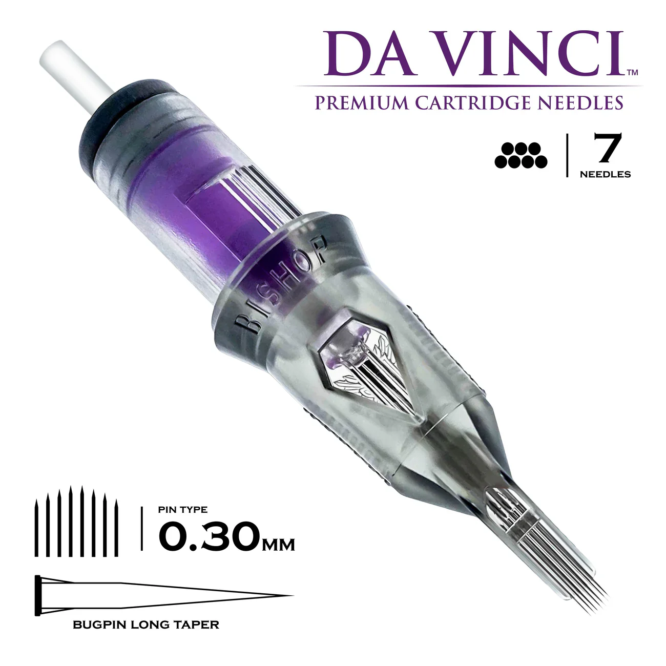 Bishop Da Vinci V2 Tattoo Cartridge Needles — Magnums — Box of 20 - Image 15