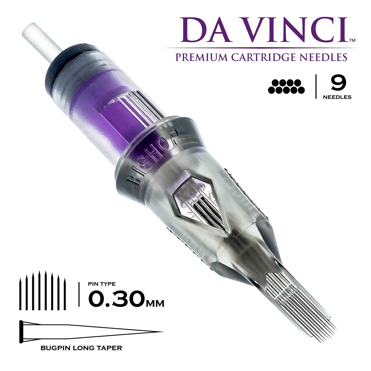Bishop Da Vinci V2 Tattoo Cartridge Needles — Magnums — Box of 20 - Image 17