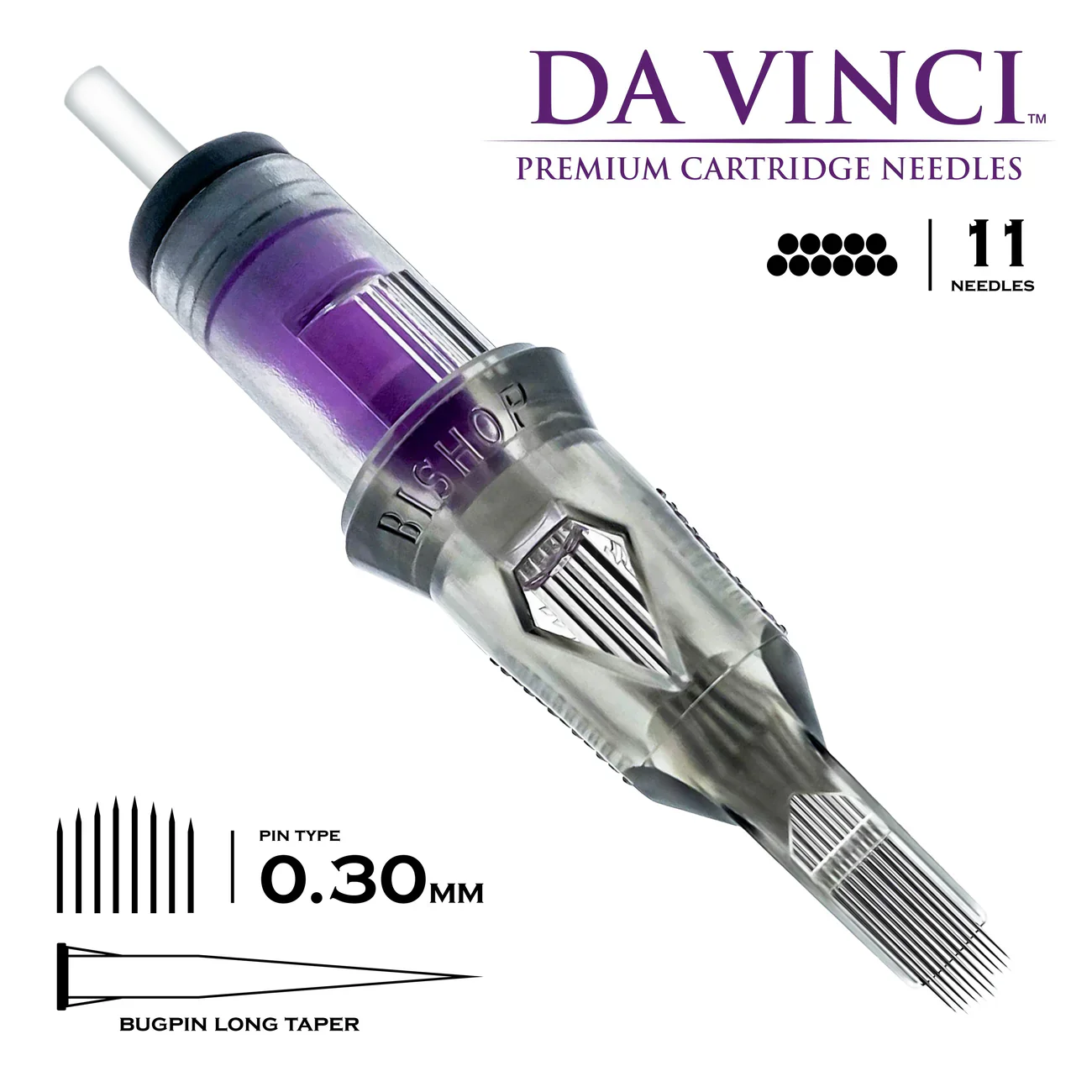 Bishop Da Vinci V2 Tattoo Cartridge Needles — Magnums — Box of 20 - Image 19