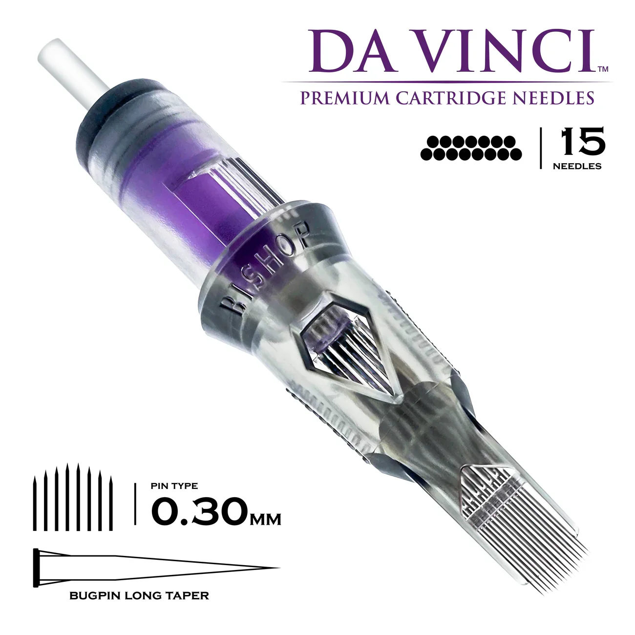 Bishop Da Vinci V2 Tattoo Cartridge Needles — Magnums — Box of 20 - Image 23