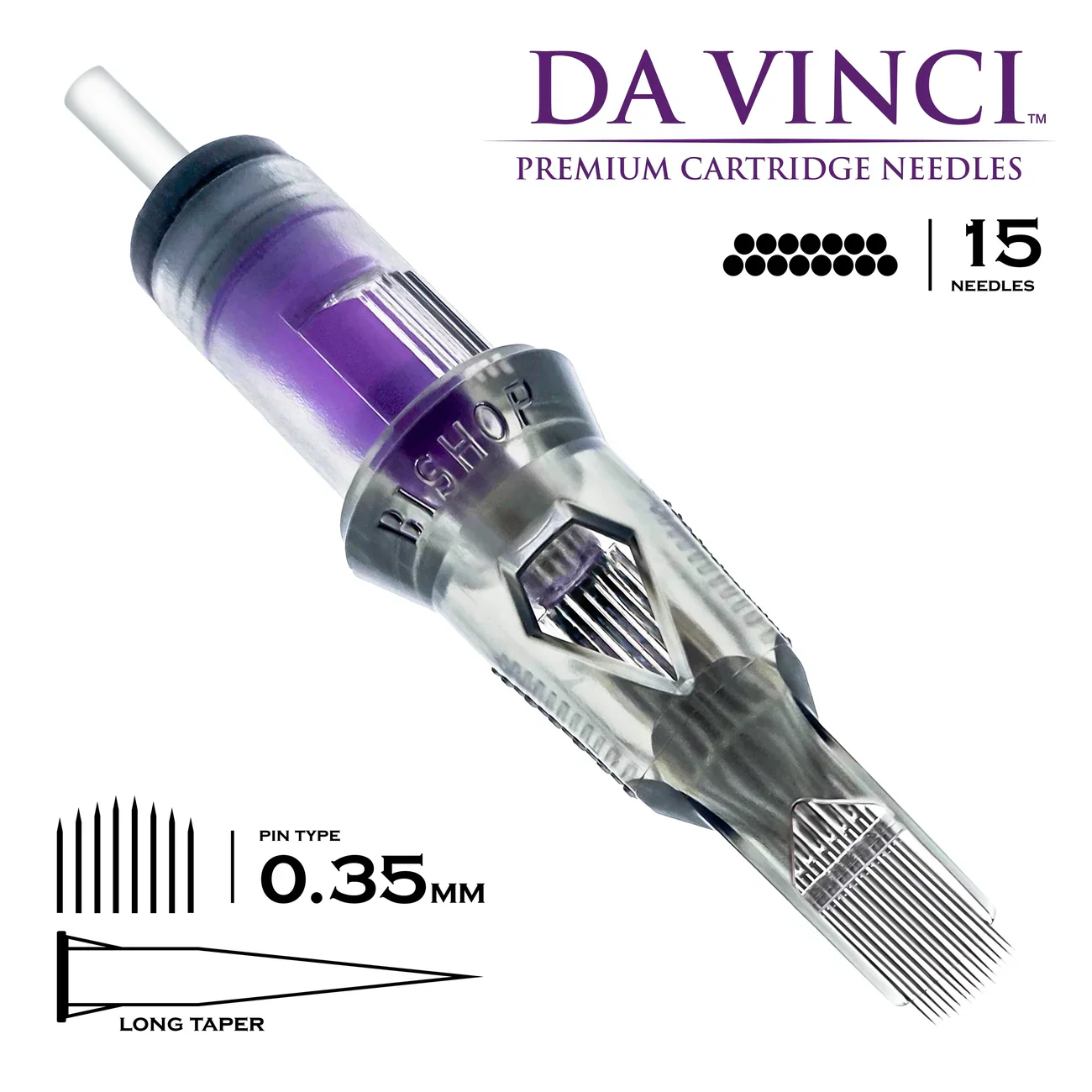 Bishop Da Vinci V2 Tattoo Cartridge Needles — Magnums — Box of 20 - Image 24