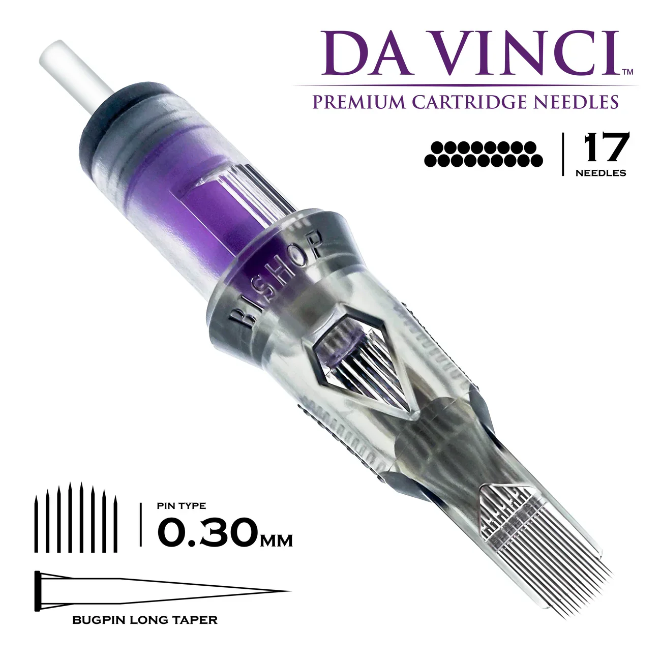 Bishop Da Vinci V2 Tattoo Cartridge Needles — Magnums — Box of 20 - Image 25