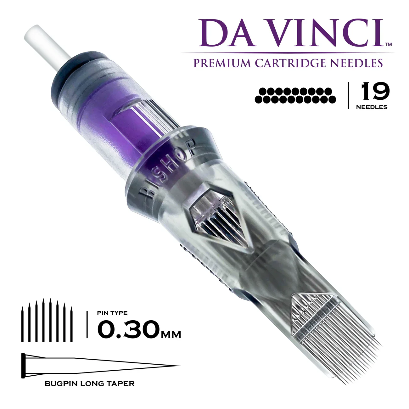 Bishop Da Vinci V2 Tattoo Cartridge Needles — Magnums — Box of 20 - Image 27