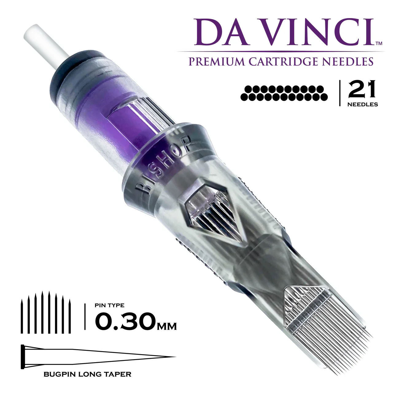 Bishop Da Vinci V2 Tattoo Cartridge Needles — Magnums — Box of 20 - Image 29