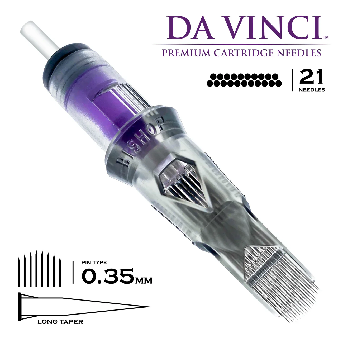 Bishop Da Vinci V2 Tattoo Cartridge Needles — Magnums — Box of 20 - Image 30