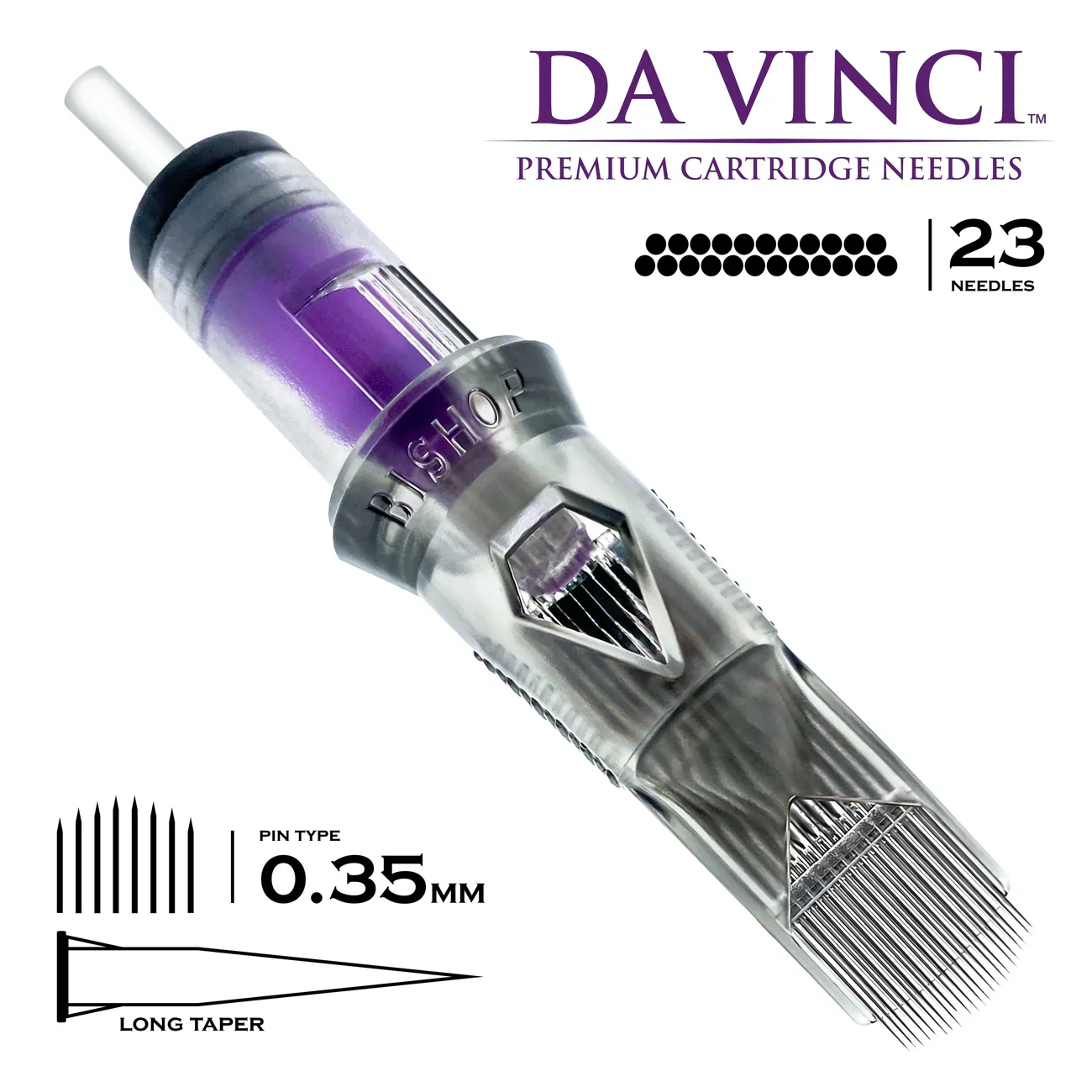 Bishop Da Vinci V2 Tattoo Cartridge Needles — Magnums — Box of 20 - Image 32