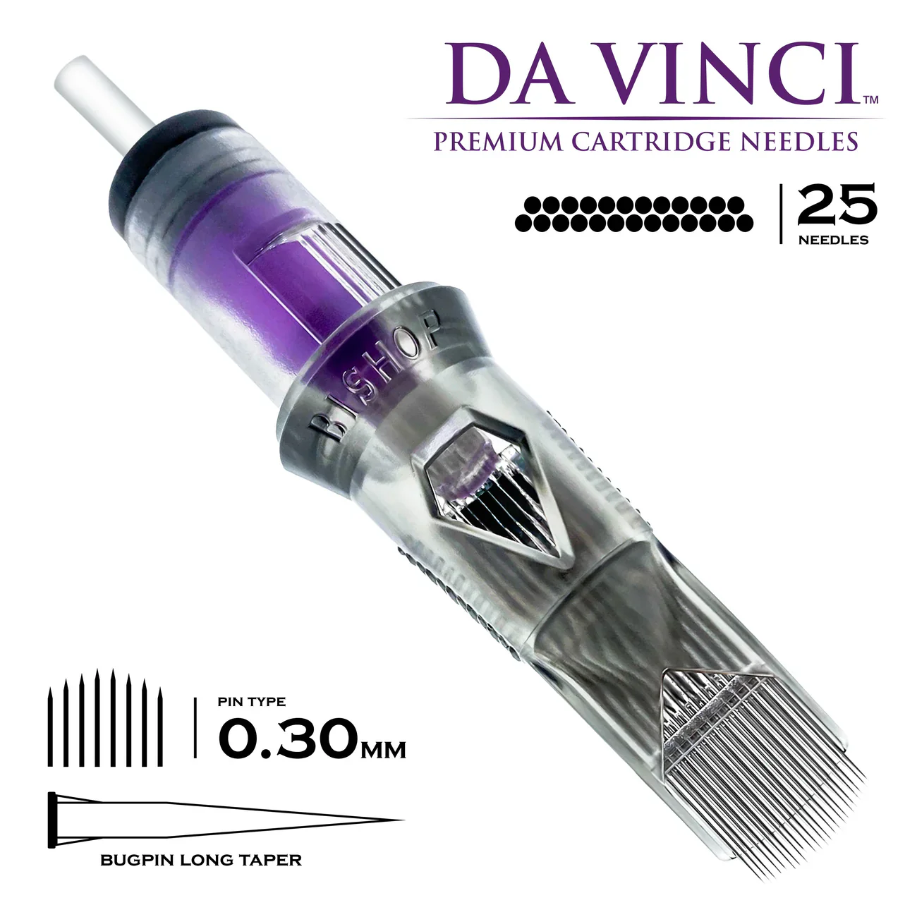 Bishop Da Vinci V2 Tattoo Cartridge Needles — Magnums — Box of 20 - Image 33