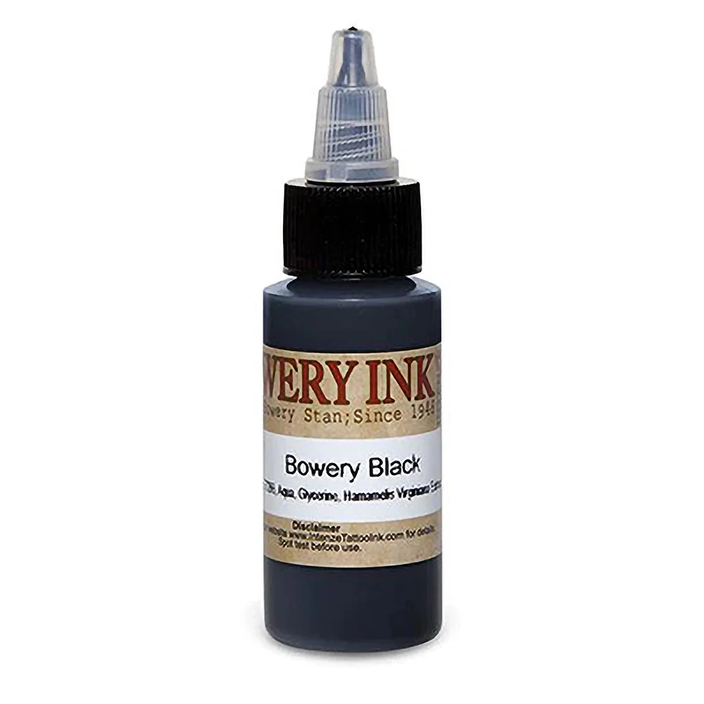 Black — Bowery Artist Series — Intenze Tattoo Ink — 1oz Bottle - Image 2