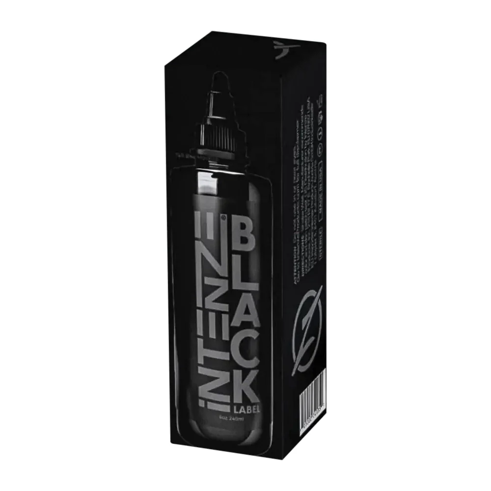 Black Label — Intenze Tattoo Ink — 8oz Bottle - Image 2