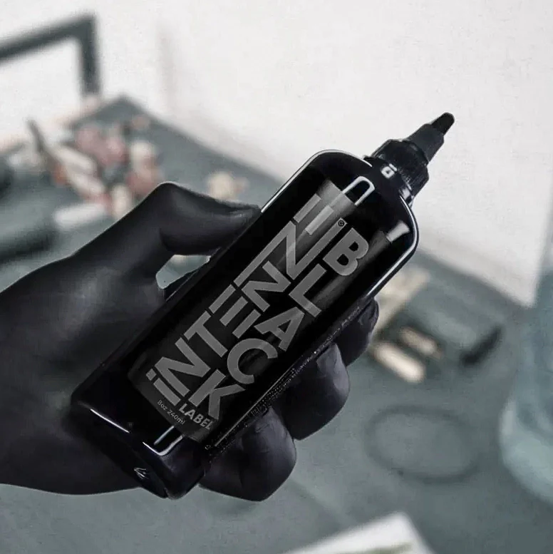 Black Label — Intenze Tattoo Ink — 8oz Bottle - Image 5