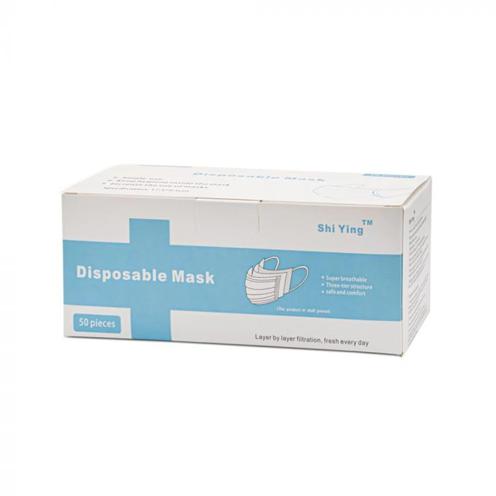 Blue Disposable Face Masks - Box of 50 - Image 6