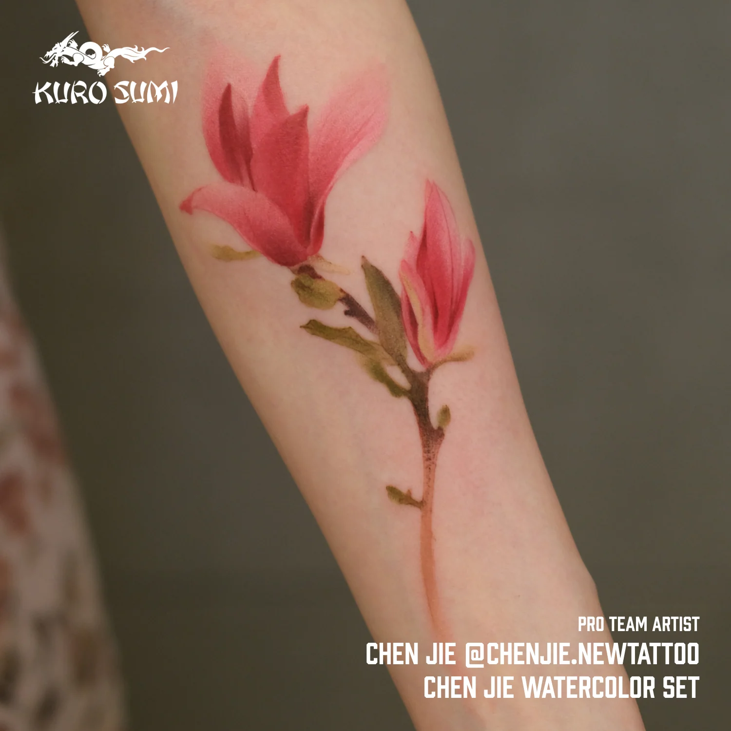 Chen Jie Watercolor Set — Kuro Sumi Tattoo Ink — 6 1.5oz Bottles - Image 10