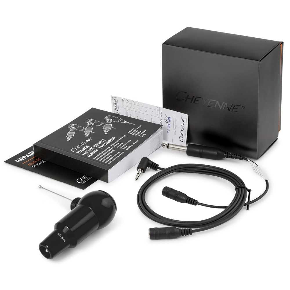 Cheyenne Hawk Thunder Tattoo Machine - Motor and 25mm Grip - Black - Image 4