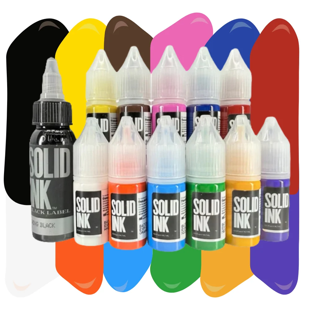 Solid Ink - 12 Color Mini Travel Set 10ml Bottles