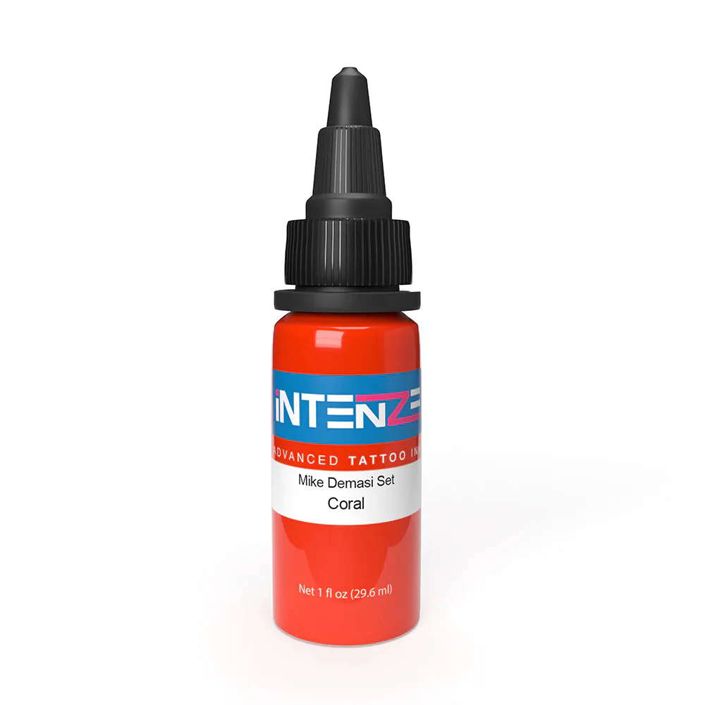 Coral — Mike Demasi Series — Intenze Tattoo Ink — 1oz Bottle - Image 2