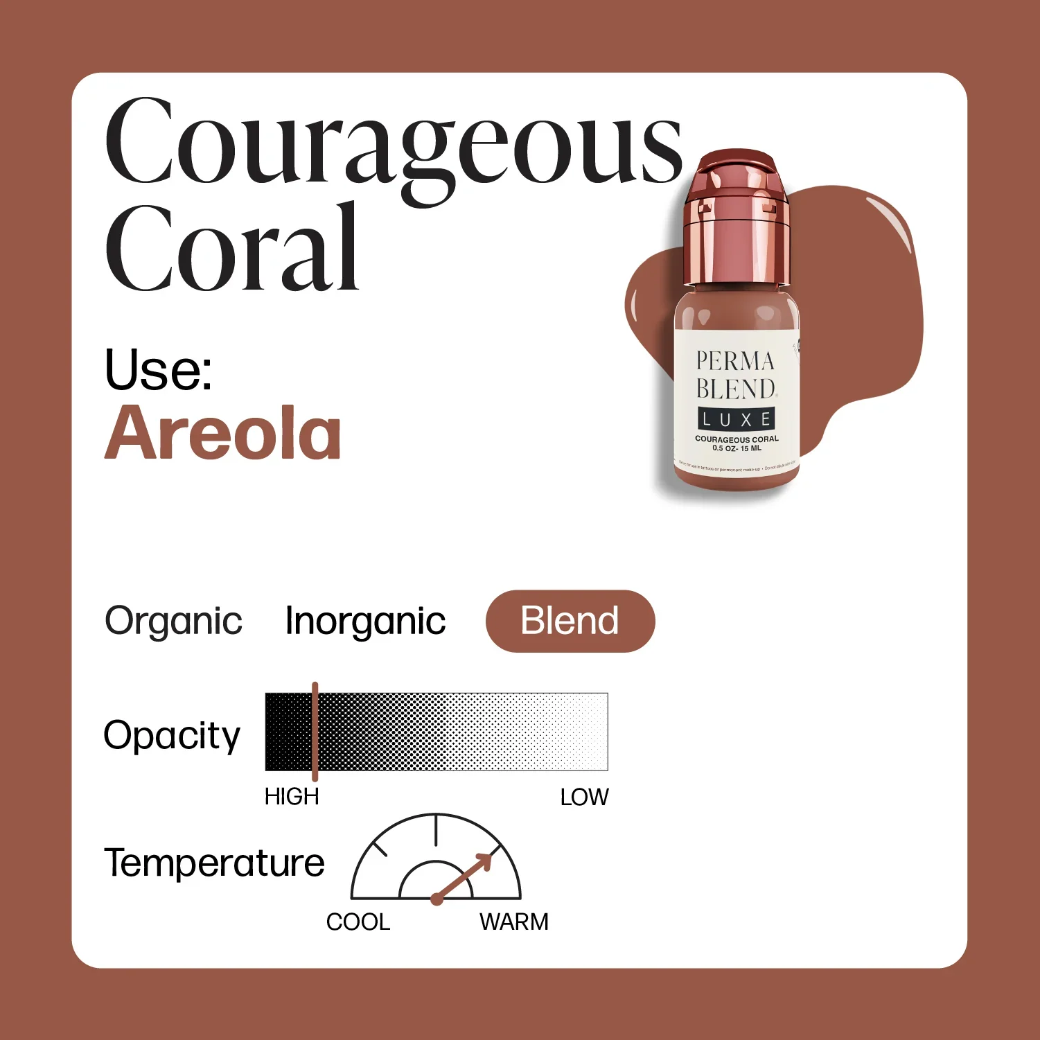 Courageous Coral — Luxe Vicky Martin — 1/2oz Bottle Coral - Image 3