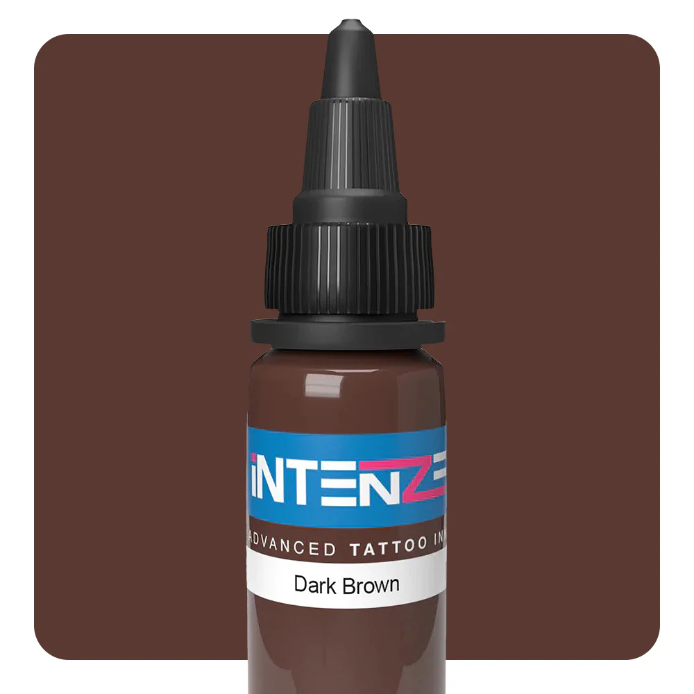Dark Brown — Intenze Tattoo Ink — Pick Size